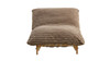 Alton 43.3" Wide Armless Accent Chair, Light Brown Corduroy