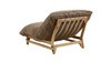 Alton 43.3" Wide Armless Accent Chair, Light Brown Corduroy