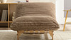 Alton 43.3" Wide Armless Accent Chair, Light Brown Corduroy