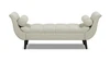 Alma Tufted Entryway Bench, Taupe