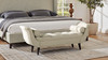 Alma Tufted Entryway Bench, Taupe