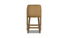 Charleston 27" Cane Performance Fabric Upholstered Oak Counter Stool