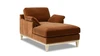 Pasadena Modern Farmhouse Chaise Lounge Chair, Burnt Orange Performance Velvet