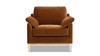 Pasadena 36" Wide Modern Farmhouse Accent Arm Chair, Burnt Orange Performance Velvet