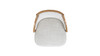 Bahama 26" Cane Rattan High-Back Swivel Counter Stool with Recessed Arms, Two-Tone Neutral Gray