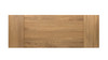 Capri 59-90.5" Solid Red Oak Wood 6-8 Seat Extendable Leaf Dining Table, Natural Brown