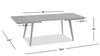 Capri 59-90.5" Solid Red Oak Wood 6-8 Seat Extendable Leaf Dining Table, Natural Brown