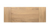 Capri 59-90.5" Solid Red Oak Wood 6-8 Seat Extendable Leaf Dining Table, Natural Brown