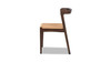 Capri Woven Seat Oak Wood Dining Chair, Dark Brown