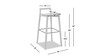 Sven 30" Modern Minimalist Low Back Wood Barstool, Dark Brown