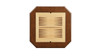 Armitage 28" 2-Drawer Cherry 3-in-1 Game Table with Reversible Chess, Checkers & Backgammon Top