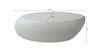 Aurelo 43.31" Oval Faux Stone Coffee Table