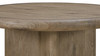 Hampshire 40" English Knotty Oak Round Coffee Table with Sculptural Base