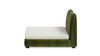 Roman 26" Upholstered Modern Pet Bed, Small to Medium Dog or Cat, Olive Green