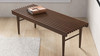 Aldercrest 47.2" Solid Eucalyptus Slatted Bench in Walnut Stain Finish