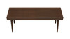Aldercrest 47.2" Solid Eucalyptus Slatted Bench in Walnut Stain Finish