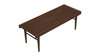 Aldercrest 47.2" Solid Eucalyptus Slatted Bench in Walnut Stain Finish