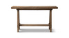 Hawthorne 60" Solid Reclaimed Elm Trestle Console Table, Heritage Medium-Dark Brown