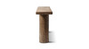 Arbor 60” Reclaimed Elm Double Pillar Console Table, Heritage Medium-Dark Brown