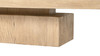 Calder 60" Solid Reclaimed Elm Block Plinth Coffee Table, Heritage Light Natural Brown