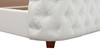 Brooklyn Queen Tufted Panel Bed Headboard and Footboard Set, Antique White 12