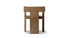 Avenel Solid Reclaimed Elm Sculptural Block Accent Chair, Heritage Medium-Dark Brown