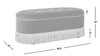 Melinda 48.5" Oval Tufted Bullion Fringe Storage Bench, Olive Green 12