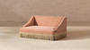 Duchess 33" Medium Princess Pet Bed Sofa with Fringe Skirt, Peach Orange