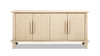 Milo 71" Reclaimed Pine Wood 4-Door Sideboard, Light Natural Cerused