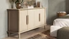 Milo 71" Reclaimed Pine Wood 4-Door Sideboard, Light Natural Cerused