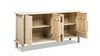 Milo 71" Reclaimed Pine Wood 4-Door Sideboard, Light Natural Cerused