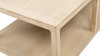 Ellis 48" Reclaimed Pine Wood Open Frame Coffee Table with Lower Shelf, Light Natural Cerused