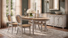 Colette 94" Reclaimed Pine Wood Oval Dining Table, Antique Natural Brown & Antique Blue-Grey