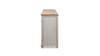 Colette 106" Extra Wide Reclaimed Pine Wood 6-Door Cabinet Sideboard, Antique Natural Brown & Antique Blue-Grey