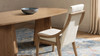 Lennox High-Back Upholstered Reclaimed Pine Wood Dining Chair, Set of 2, Soft Flax Light Beige Chenille