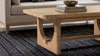 Turnkey 47" Reclaimed Pine Wood Coffee Table, Antique Natural Brown