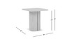 Sonoma 22" Square Pedestal Reclaimed Pine Wood Side Table, Rustic Greige Brown