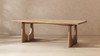 Carmel 94" Reclaimed Pine Wood 8-Seater Dining Table, Antique Natural Brown
