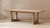 Turnkey 94" Reclaimed Pine Wood 8-Seater Dining Table, Antique Natural Brown