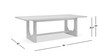 Turnkey 94" Reclaimed Pine Wood 8-Seater Dining Table, Antique Natural Brown