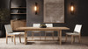 Turnkey 94" Reclaimed Pine Wood 8-Seater Dining Table, Antique Natural Brown