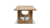 Turnkey 94" Reclaimed Pine Wood 8-Seater Dining Table, Antique Natural Brown