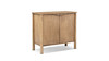 Nolan 38" 2-Door Reclaimed Pine Wood Accent Cabinet, Antique Natural Brown