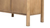 Nolan 38" 2-Door Reclaimed Pine Wood Accent Cabinet, Antique Natural Brown