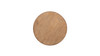Carmel 22" Round Reclaimed Pine Wood Side Table, Antique Natural Brown