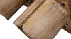 Sonoma 50" Reclaimed Pine Wood Pedestal Coffee Table, Rustic Greige Brown