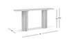 Sonoma 72" Reclaimed Pine Wood Split-Pillar Console Table, Rustic Greige Brown