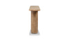 Sonoma 72" Reclaimed Pine Wood Split-Pillar Console Table, Rustic Greige Brown