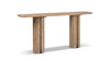 Sonoma 72" Reclaimed Pine Wood Split-Pillar Console Table, Rustic Greige Brown