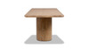 Sonoma 95" Reclaimed Pine Wood Split-Pillar Dining Table 8-Seater, Rustic Greige Brown